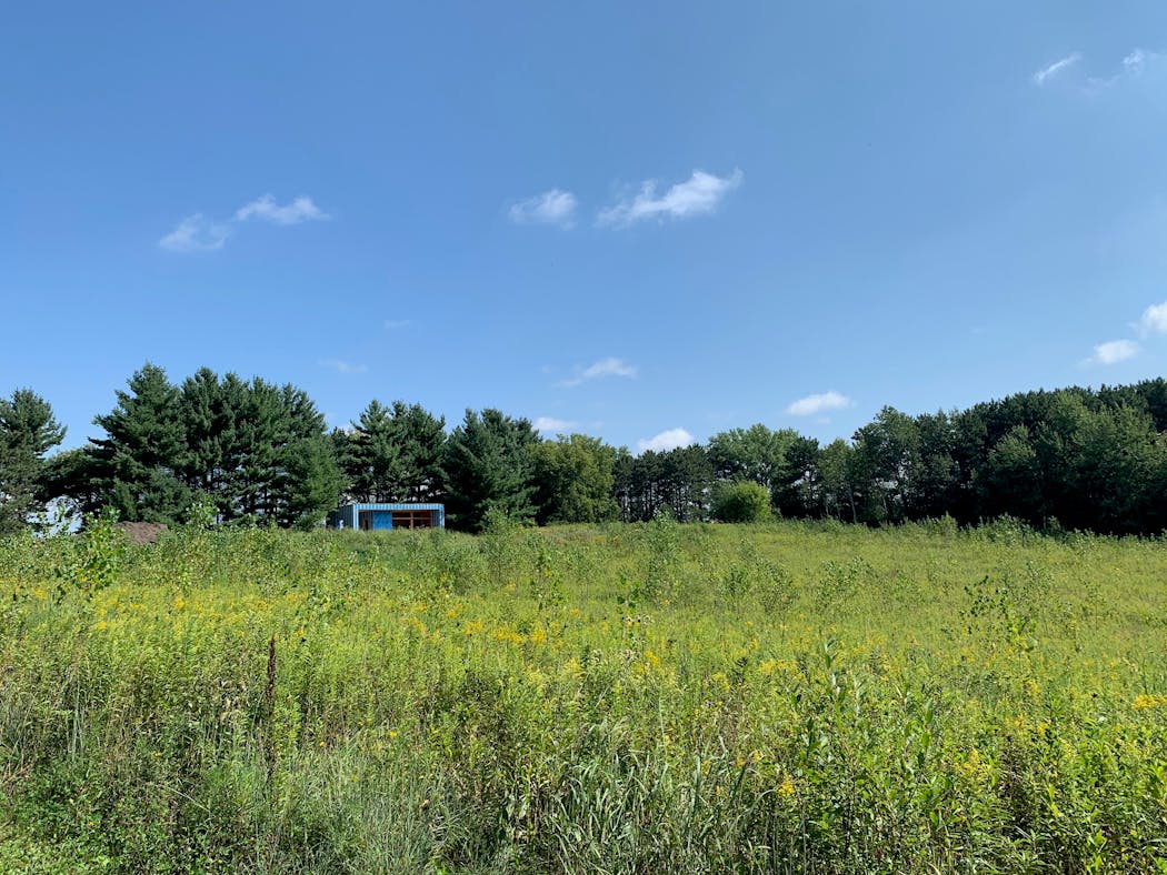 One of two new Prairie View cabins offer a sweeping view of the Vermillion River Valley.