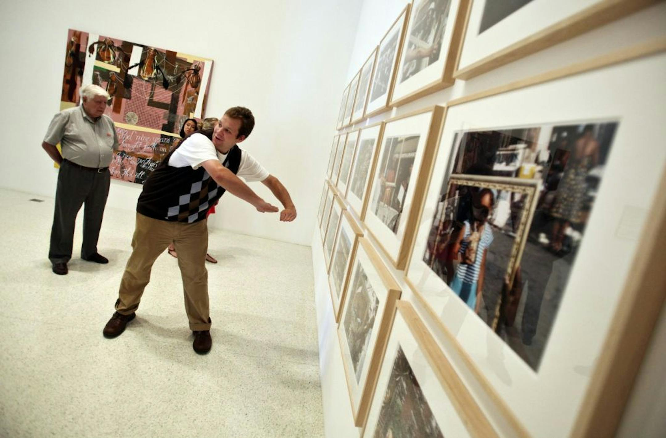 Tour guide T.J. Jameson, 28, who is autistic, led guests Thursday through the Walker Art Center, where he puts his enthusiasm for art to good use.