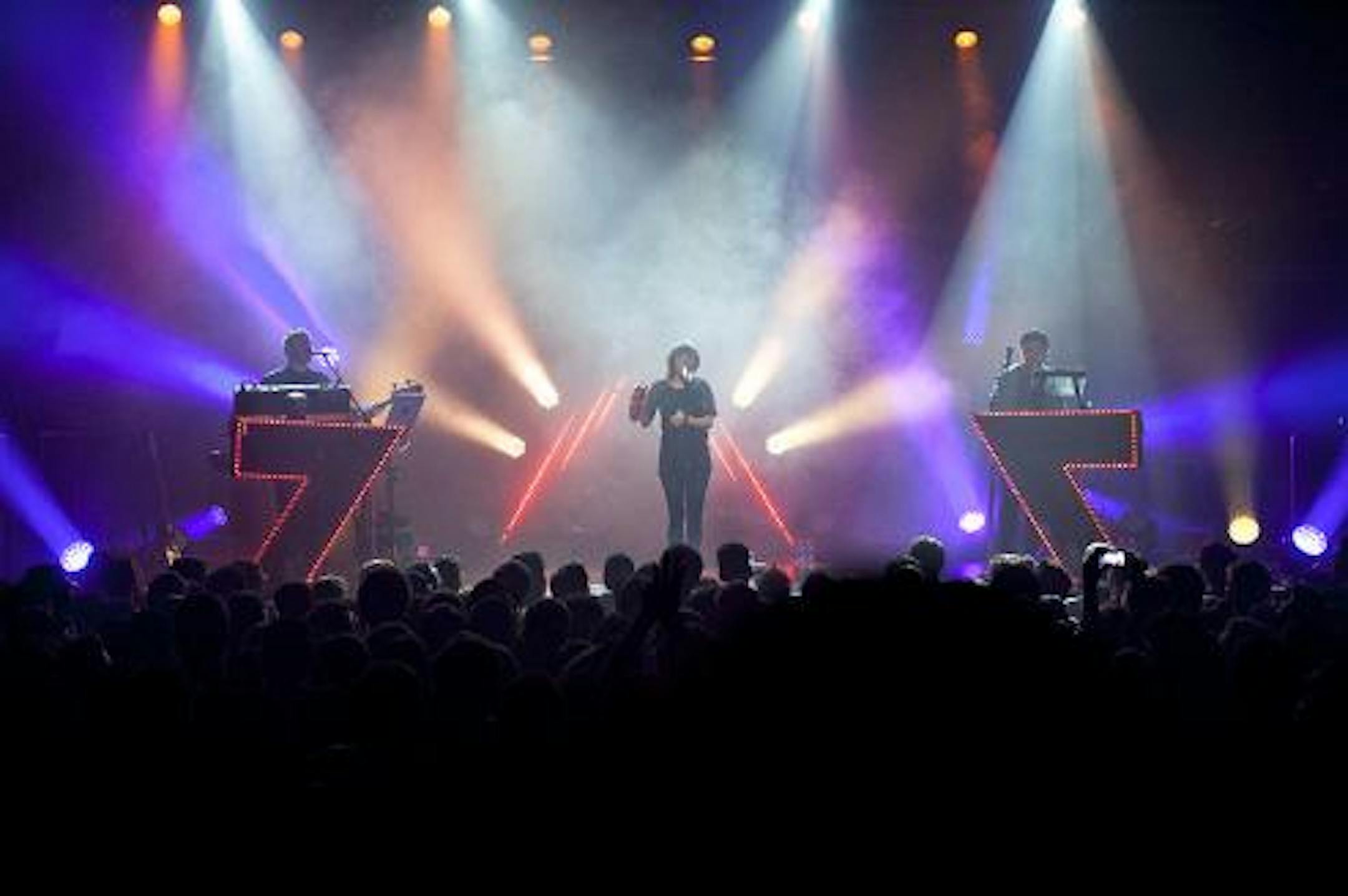 Scottish newcomers Chvrches lit up and sold out First Avenue on Monday. / Photo by Leslie Plesser