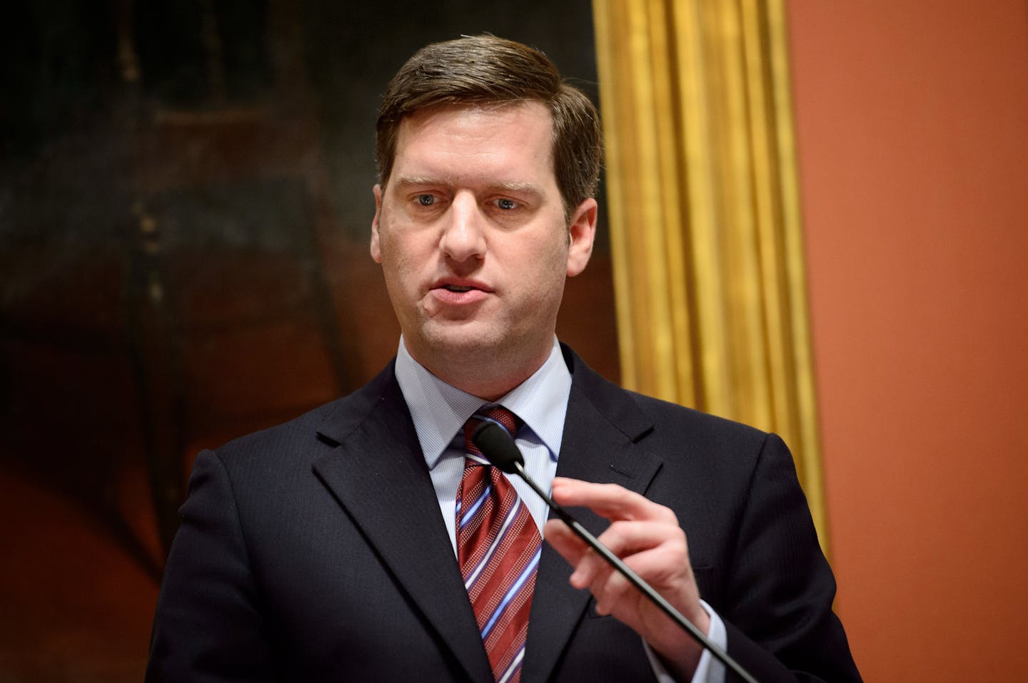 Rep. Kurt Daudt received applause and congratulations after being elected House Speaker.