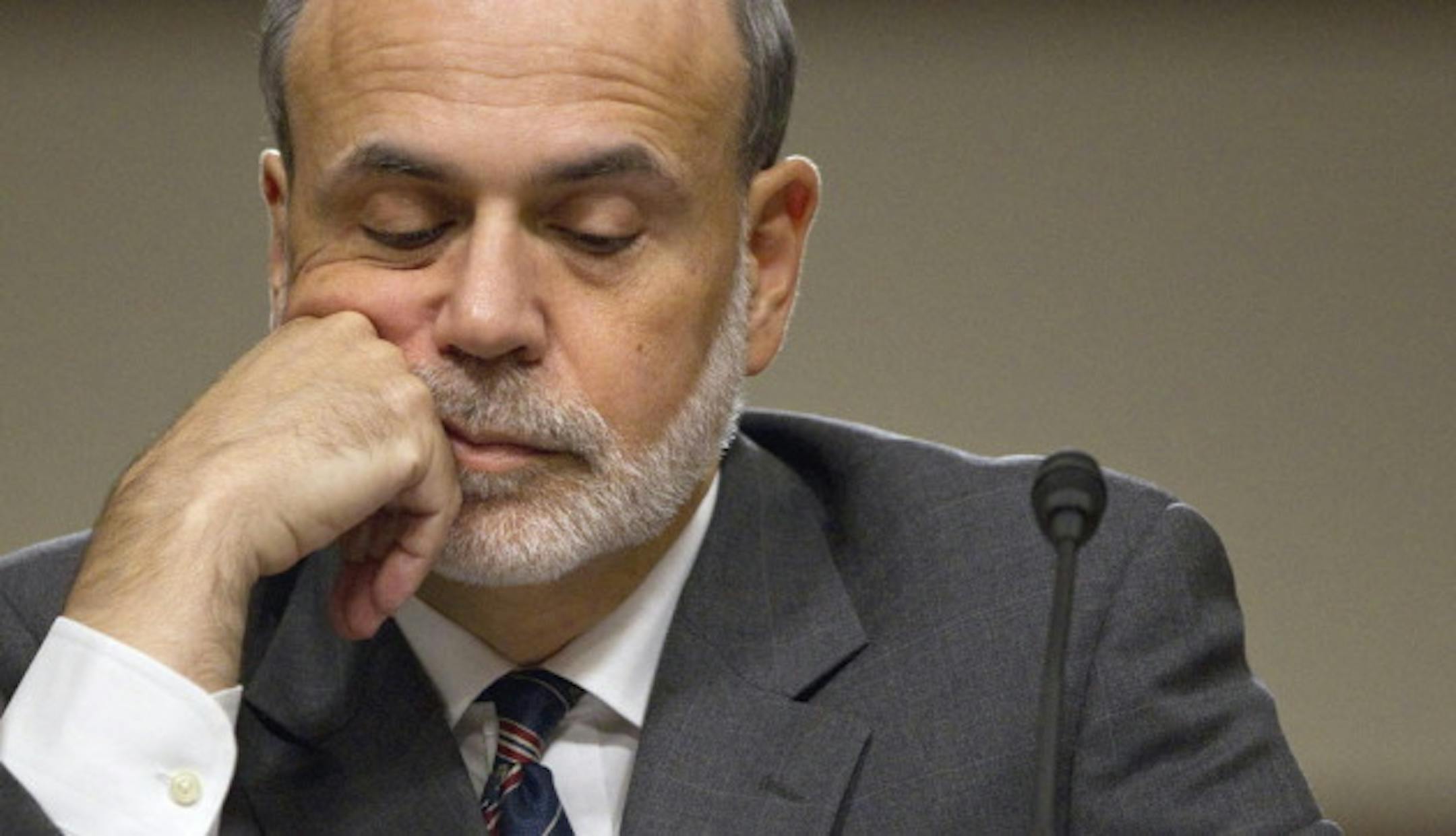 Bernanke has plenty to contemplate. Seen here in 2011 on Capitol Hill. (Evan Vucci/AP)