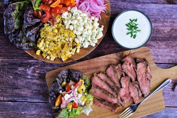 Grilled Steakhouse Lettuce Wraps.