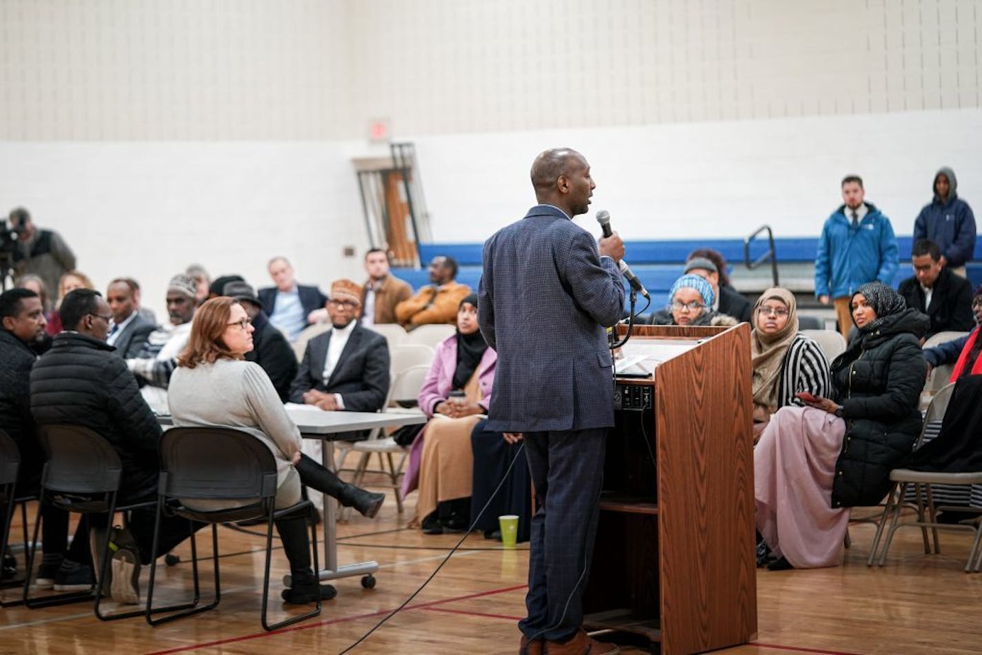 State Rep. Mohamud Noor, who represents the Cedar-Riverside area, announced at a community meeting that he would introduce legislation in the upcoming legislative session to retrofit older residential buildings with sprinkler systems, so fires like the one that killed five people Wednesday morning would not happen again.