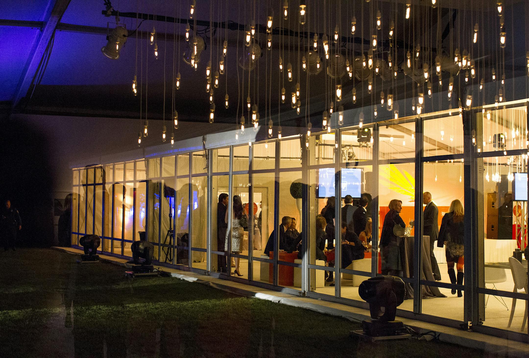 Tents lit up the sculpture garden for Avant Garden at the Walker Art Center September 21, 2013. (Courtney Perry/Special to the Star Tribune)