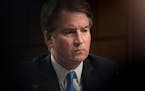 FILE -- Judge Brett Kavanaugh, President Donald Trump's nominee for the U.S. Supreme Court, during the second day of his confirmation hearing before t