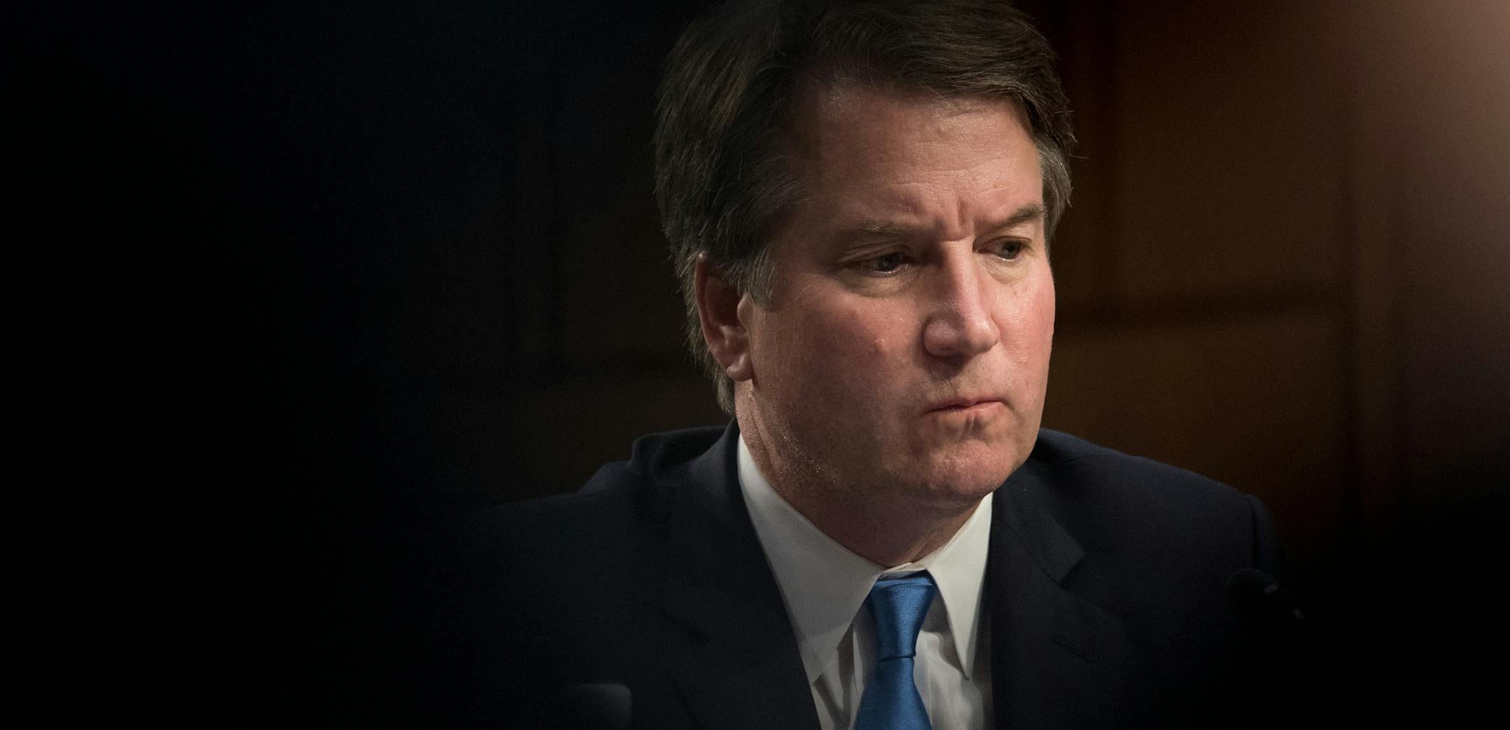 FILE -- Judge Brett Kavanaugh, President Donald Trump's nominee for the U.S. Supreme Court, during the second day of his confirmation hearing before the Senate Judiciary Committee on Capitol Hill in Washington, Sept. 5, 2018. &#xec;I thought he might inadvertently kill me,&#xee; said the woman, accusing Kavanaugh of sexual assault when the two were teenagers. He has denied the allegations. (Erin Schaff/The New York Times)