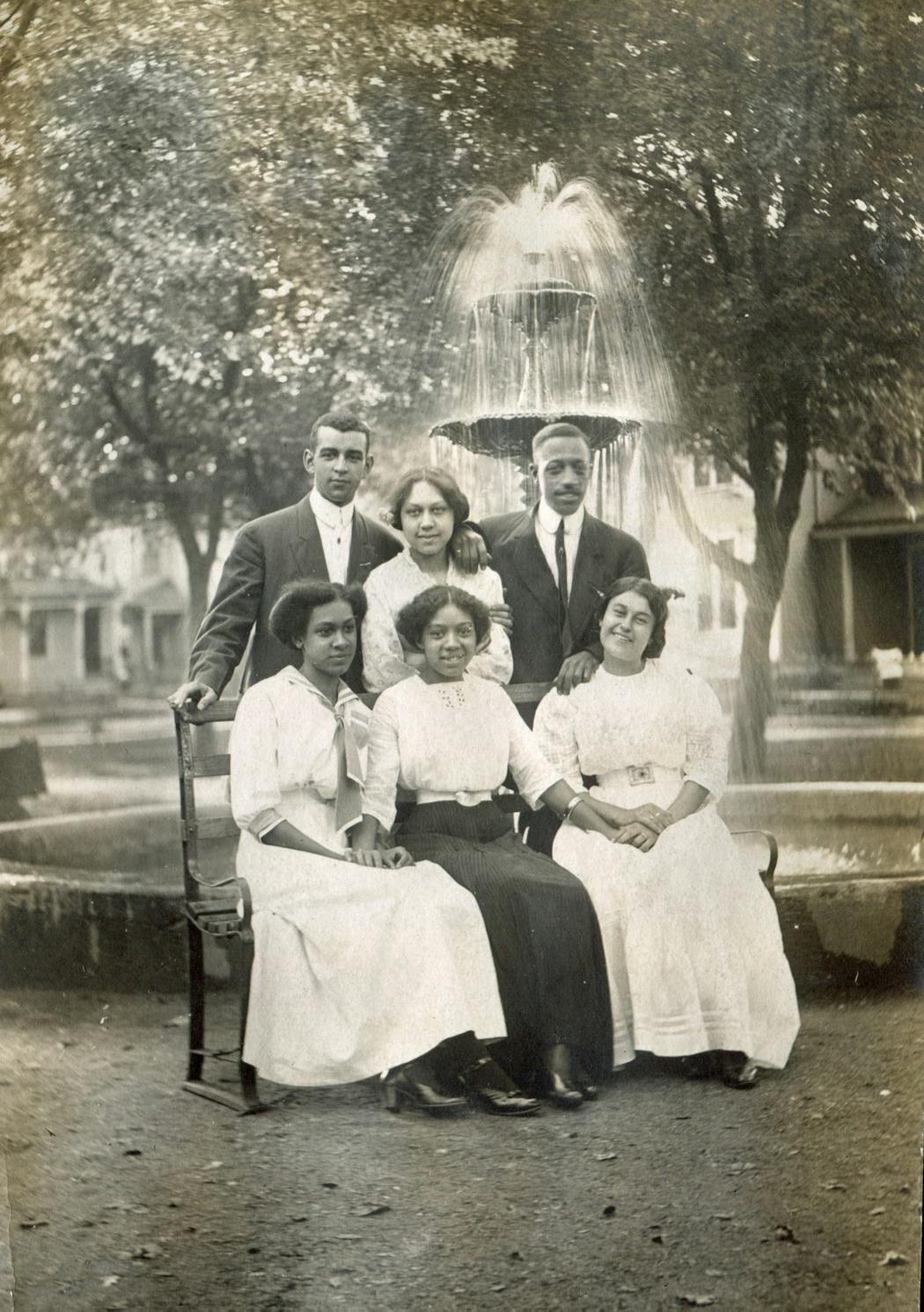 The Murphys, one of St. Paul’s Black pioneer families, posed for a portrait in Irvine Park.