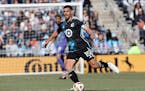Minnesota United defender Michael Boxall (15) controls the ball during the home opener against Columbus on March 2.