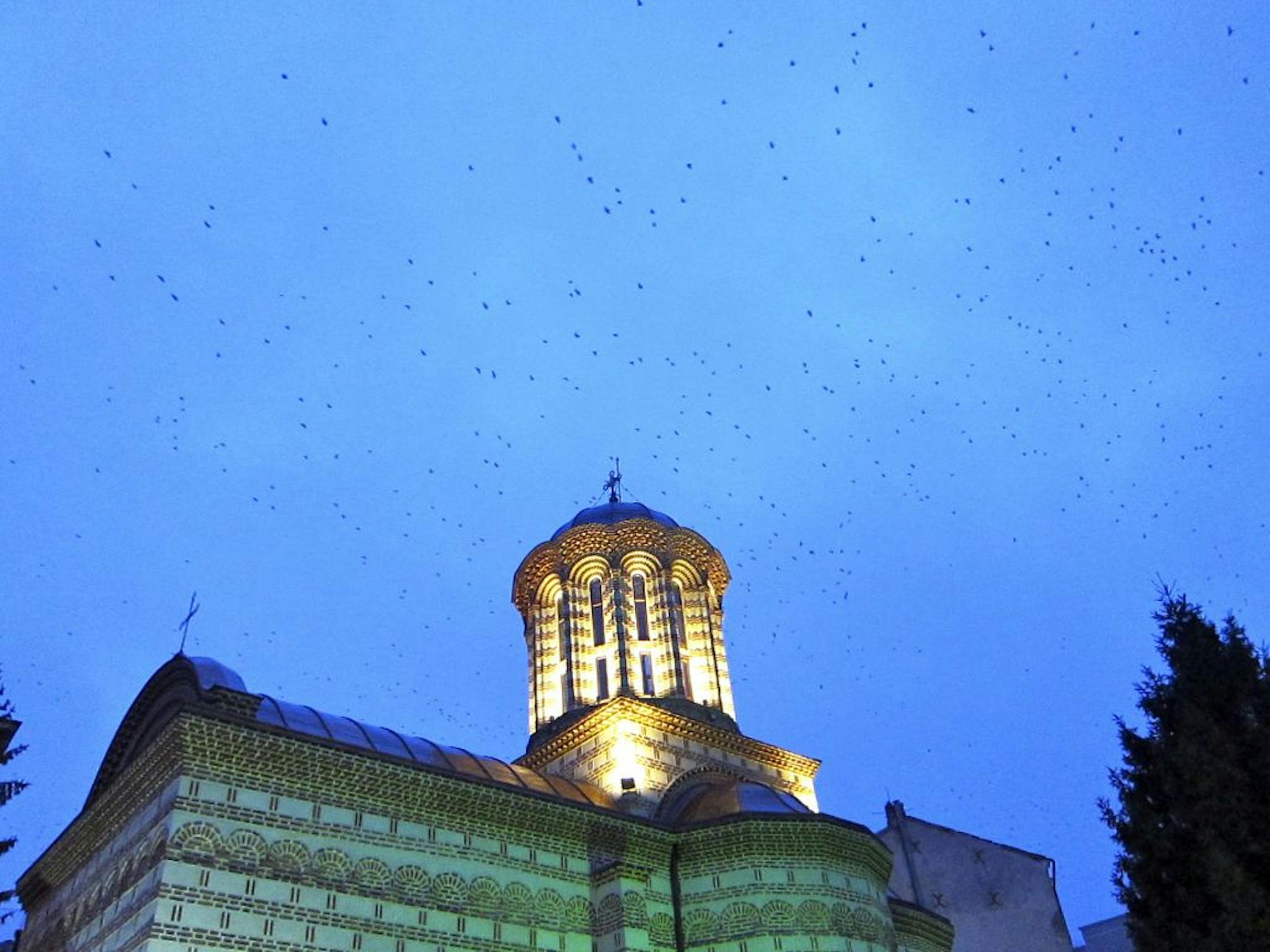 The Old Court Church, the oldest church in Bucharest, was built in 1559.