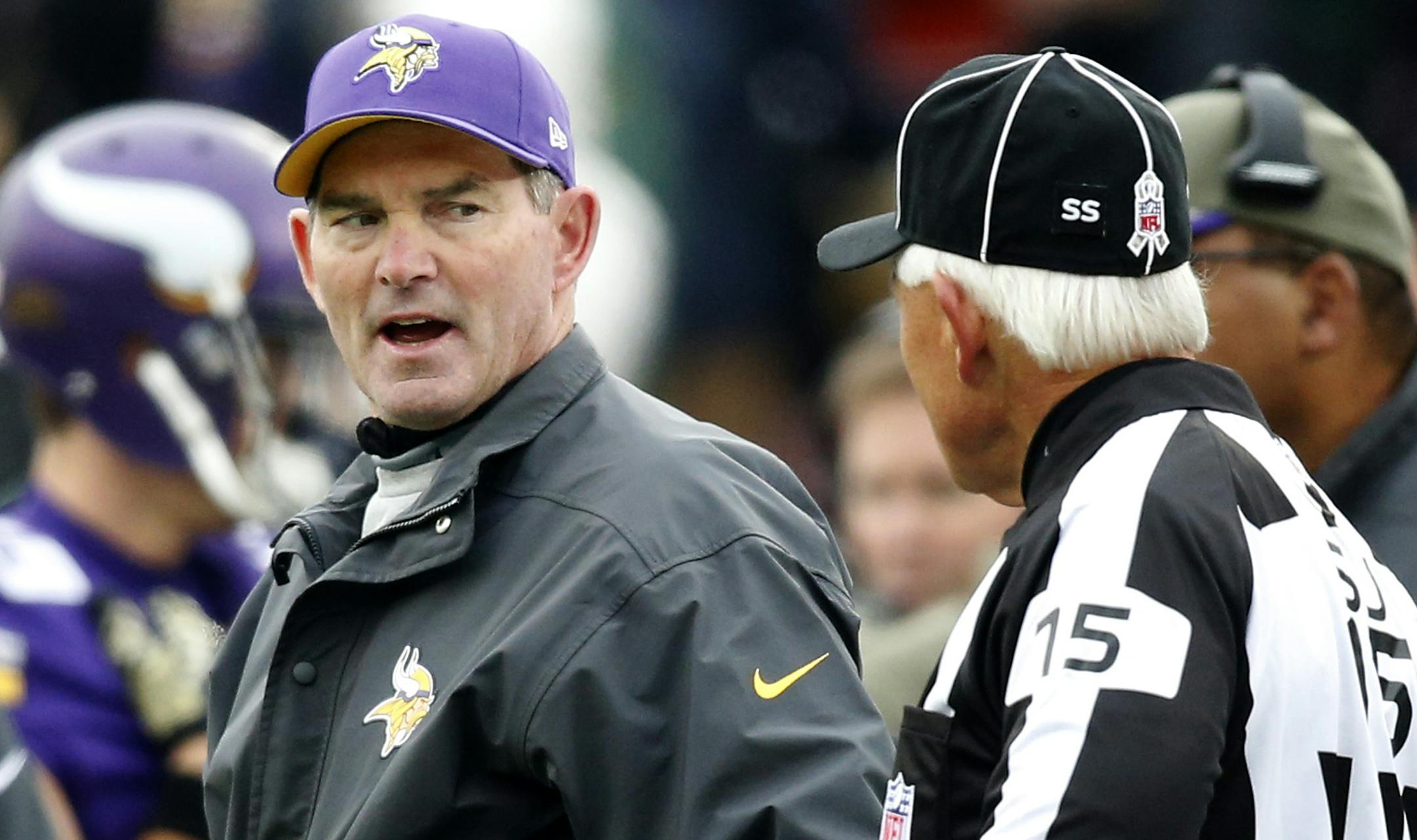 Minnesota Vikings head coach Mike Zimmer. ] CARLOS GONZALEZ cgonzalez@startribune.com - November 23, 2014, Minneapolis, Minn., TCF Bank Stadium, NFL, Minnesota Vikings vs. Green Bay Packers