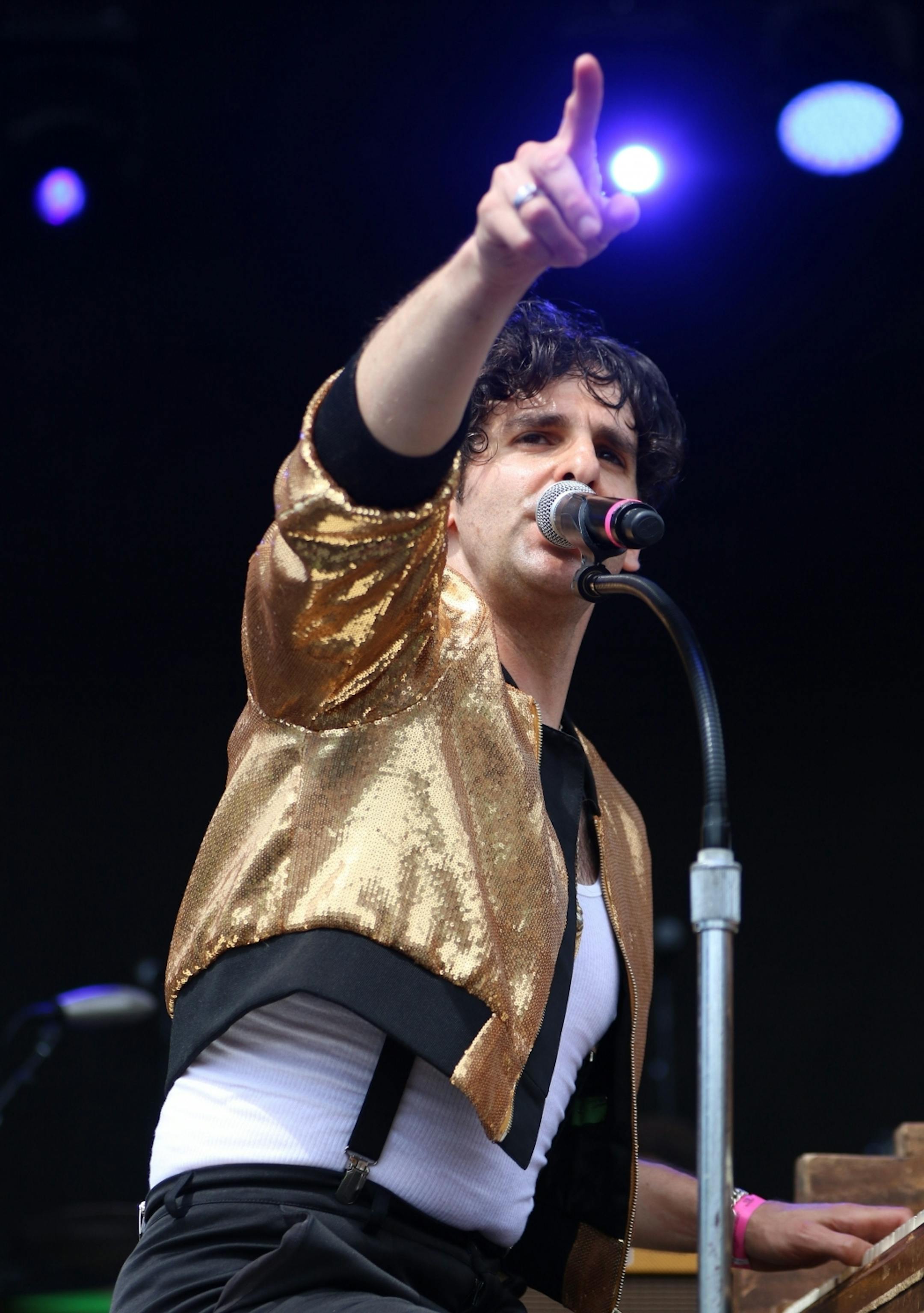 Low Cut Connie lead singer Adam Weiner performed with his band as the opening act at Rock the Garden 2018 on Saturday.