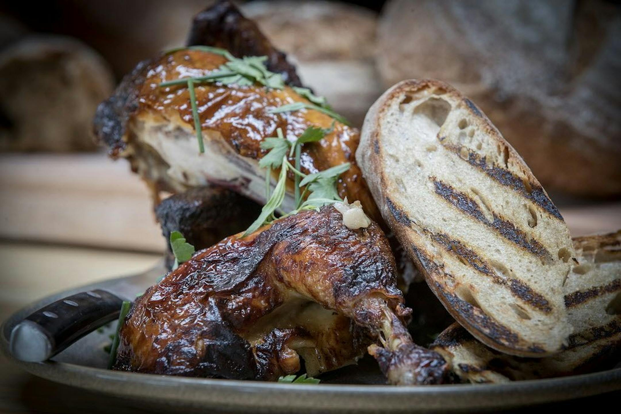 Roast chicken at The Lynhall.