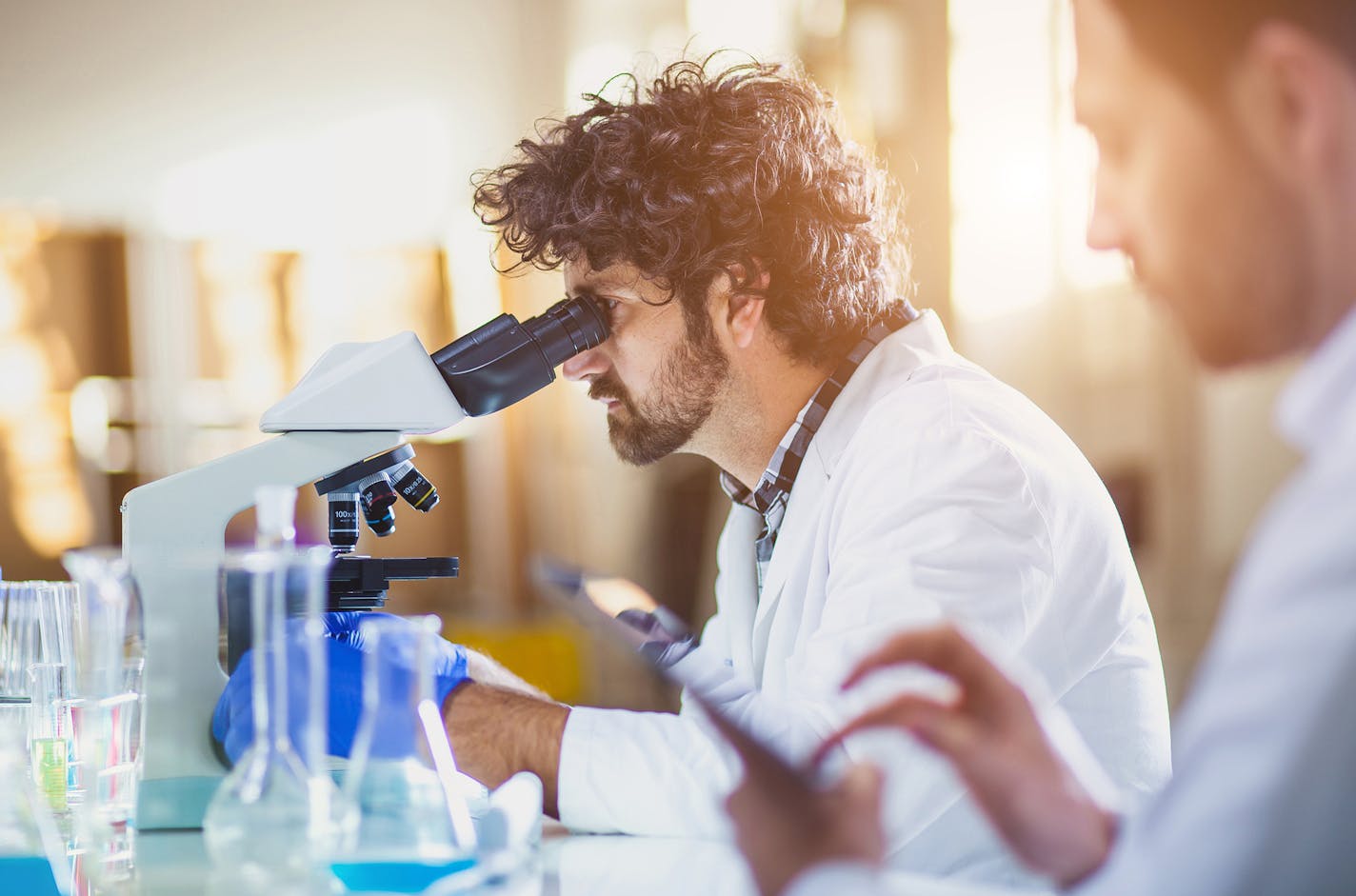 iStockphoto.com
Science lab workers.