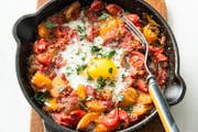 Beth Dooley's recipe for Shashuka for One is inspired by Yotam Ottolenghi's "Plenty." Credit: Mette Nielsen, Special to the Star Tribune.