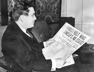 The day after Election Day 1940, Republican hopeful Wendell Willkie read the bad news. Associated Press