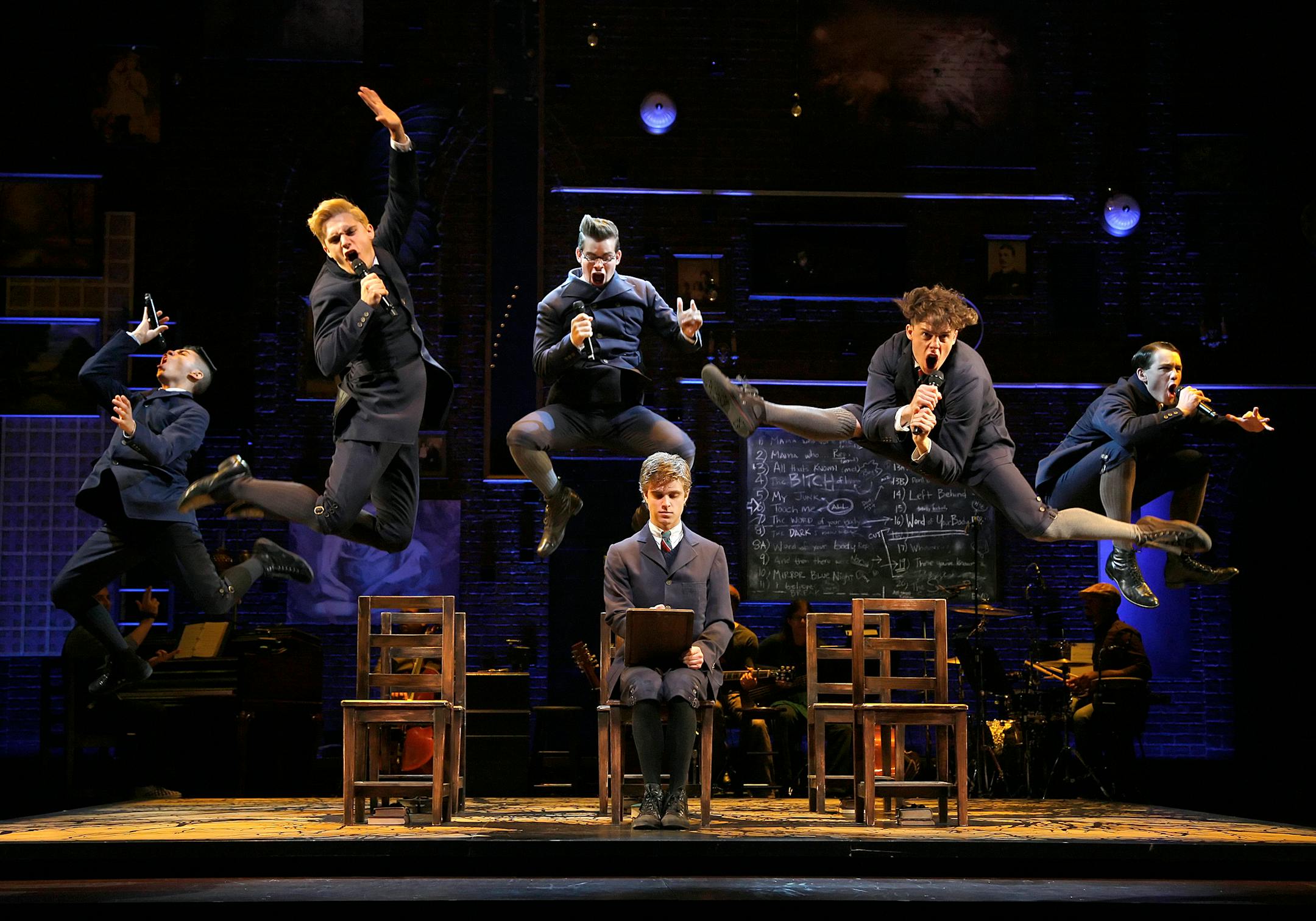 A scene from the touring cast of 'Spring Awakening