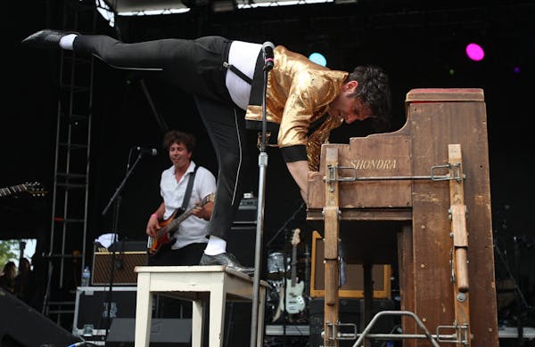 Low Cut Connie lead singer Adam Weiner performed with his band as the opening act at Rock the Garden 2018 on Saturday.