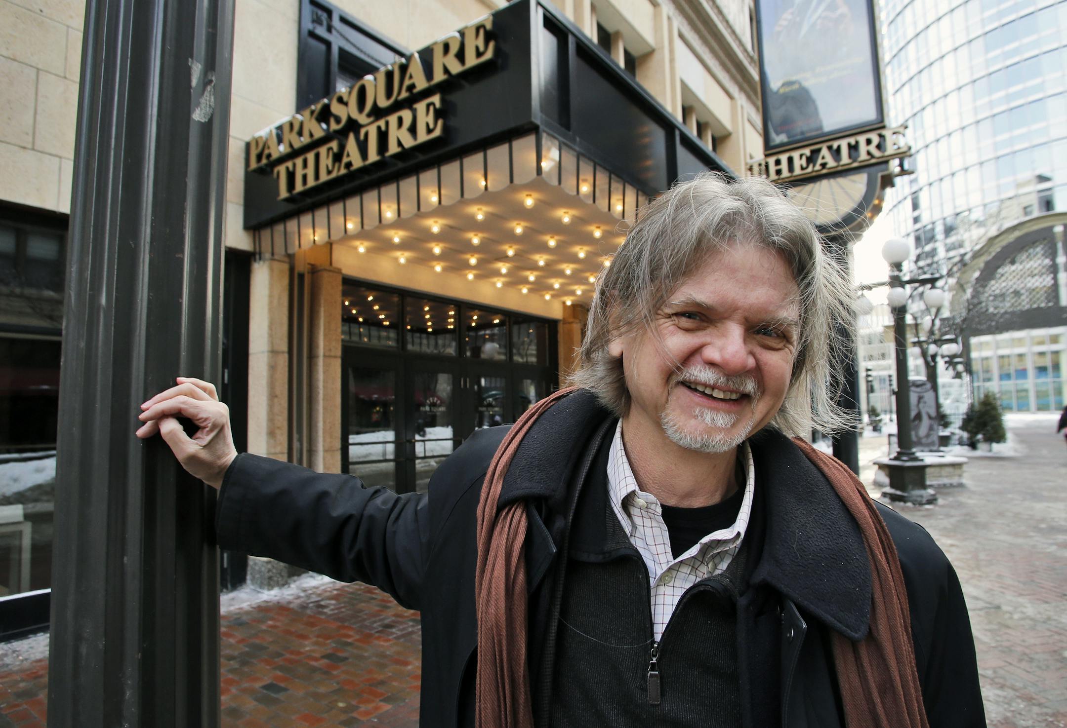 Richard Cook, artistic director of Park Square Theatre in St. Paul, photographed outside the Park Square Theatre. [ (MARLIN LEVISON/STARTRIBUNE(mlevison@startribune.com)