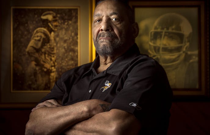 Former Viking great Jim Marshall at his home Tuesday June 6, 2017 in St. Louis Park , MN.