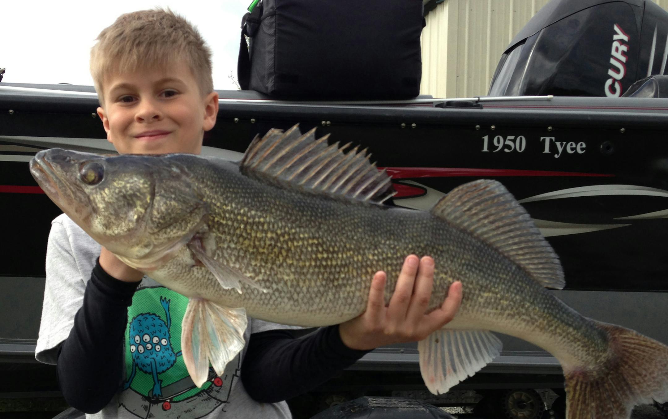 JACKPOT WINNER Jack Adolfson, 8, of Oak Grove, caught this 29-inch walleye on Lake of the Woods. ‚ÄúWe had daily fishing contests for the largest fish, which he won each day,‚Äô‚Äô reported his family. ‚ÄúThe day before he had a 24-inch then a 27-inch walleye. He had a great fishing weekend!‚Äô‚Äô ORG XMIT: MIN1307301402164159