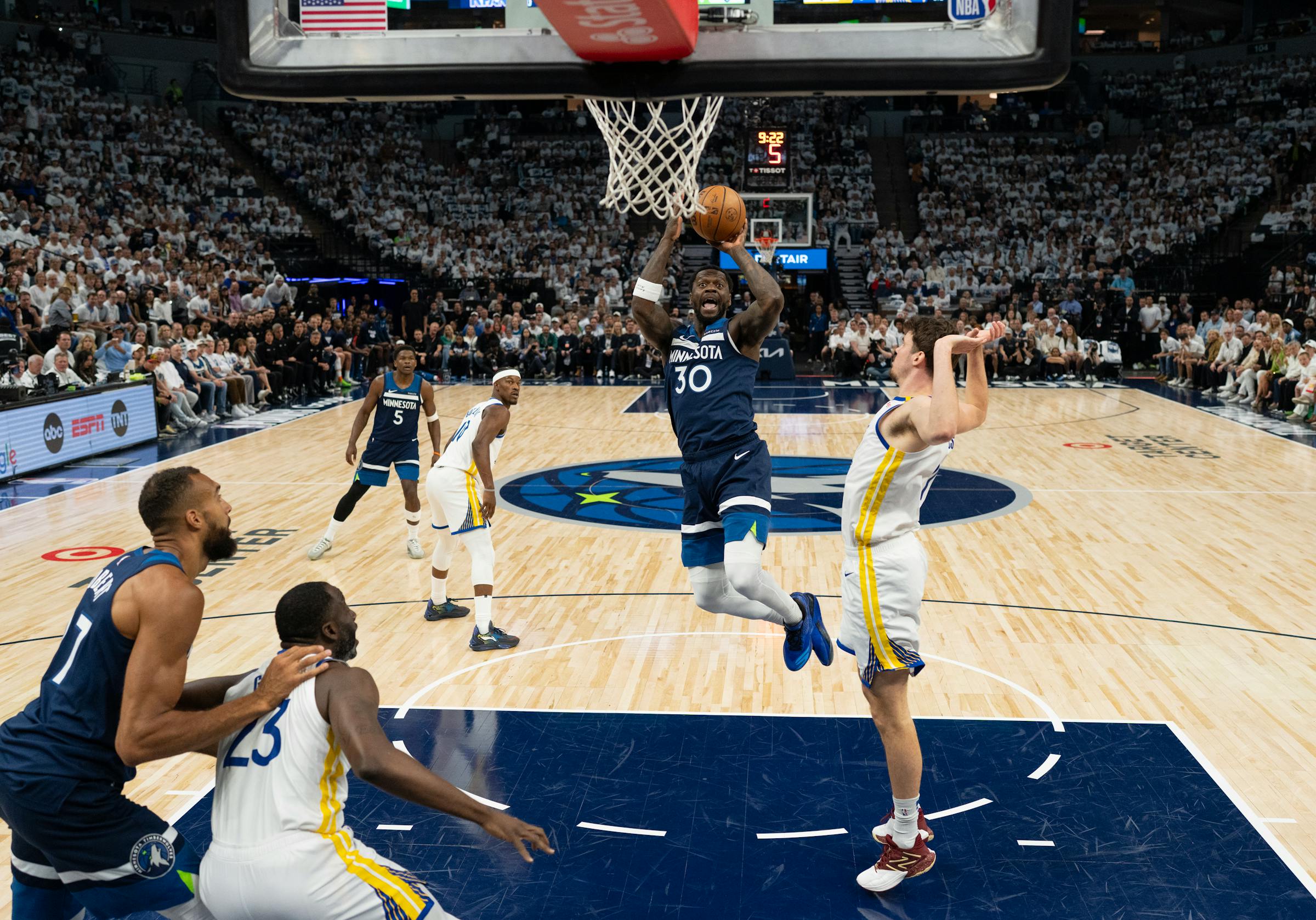 Minnesota Timberwolves thrash Golden State Warriors, even NBA playoff series