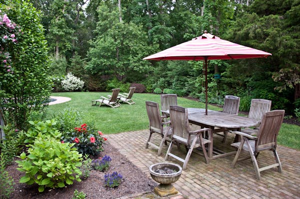 Patios require the least amount of maintenance because they do not incorporate high-maintenance products.