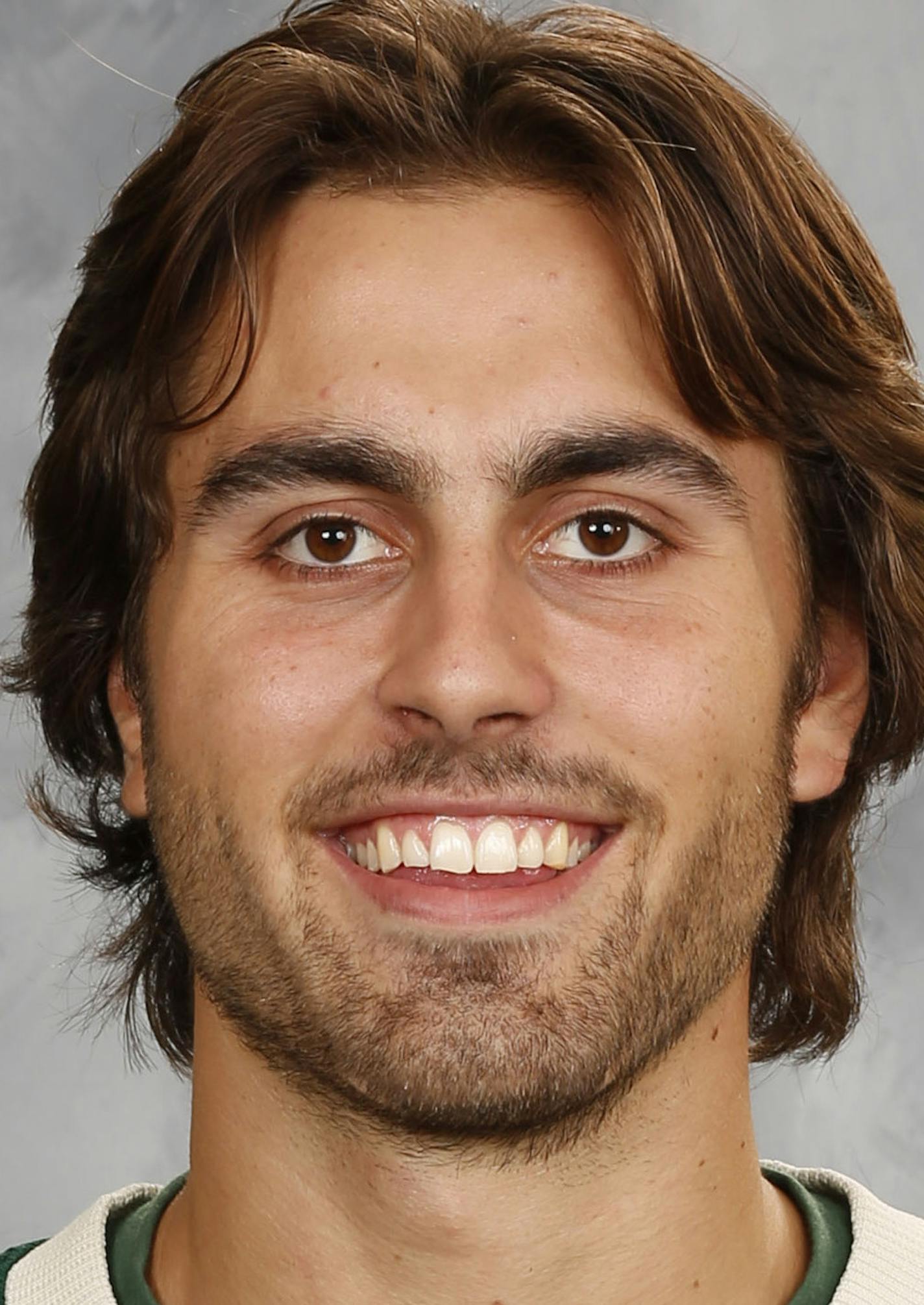 ST. PAUL, MN - SEPTEMBER 22: Alex Tuch #53 of the Minnesota Wild poses for his official headshot for the 2016-2017 season on September 22, 2016 at the Xcel Energy Center in St. Paul, Minnesota. (Andy King/NHLI via Getty Images) *** Local Caption *** Alex Tuch ORG XMIT: 670947917