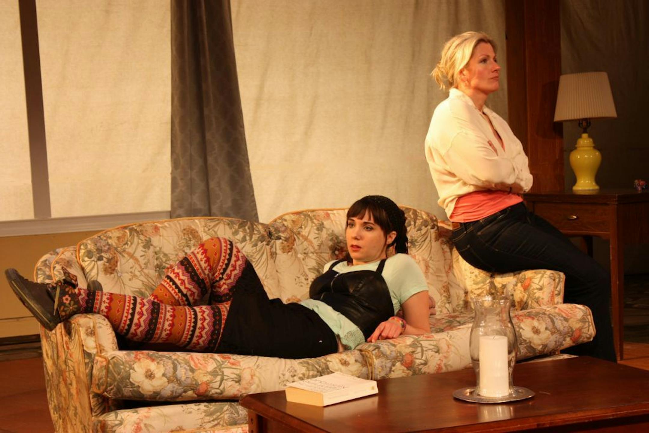 Rachel Finch as Avery and Renee Werbowski as Catherine in “Rapture, Blister, Burn.”
