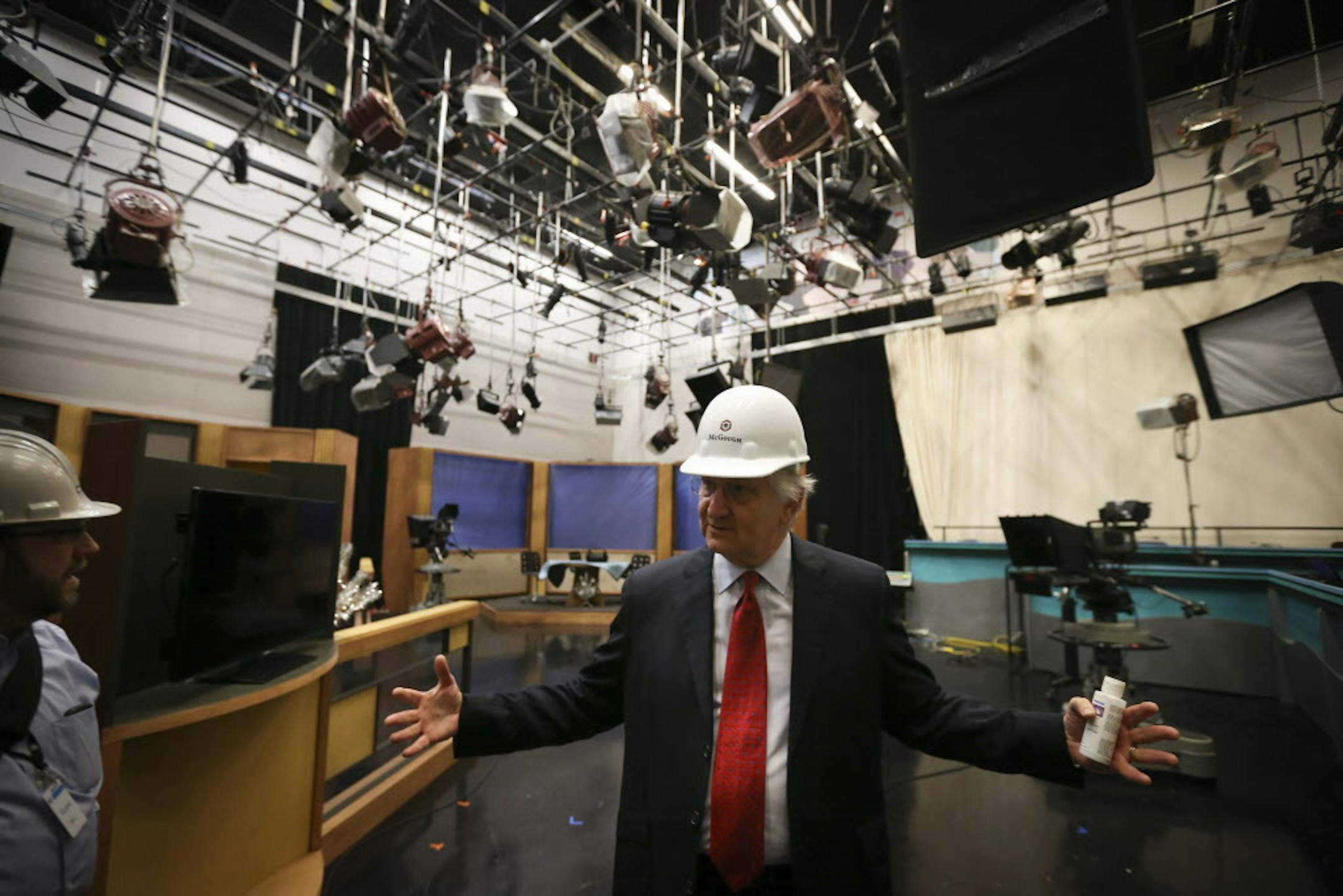 TPT president Jim Pagliarini in Studio B in the TPT building. Studios are one thing that are not getting a massive makeover in the renovations in the downtown St. Paul, Minn. building photographed on Tuesday, December 17, 2014. ] RENÉE JONES SCHNEIDER reneejones@startribune.com