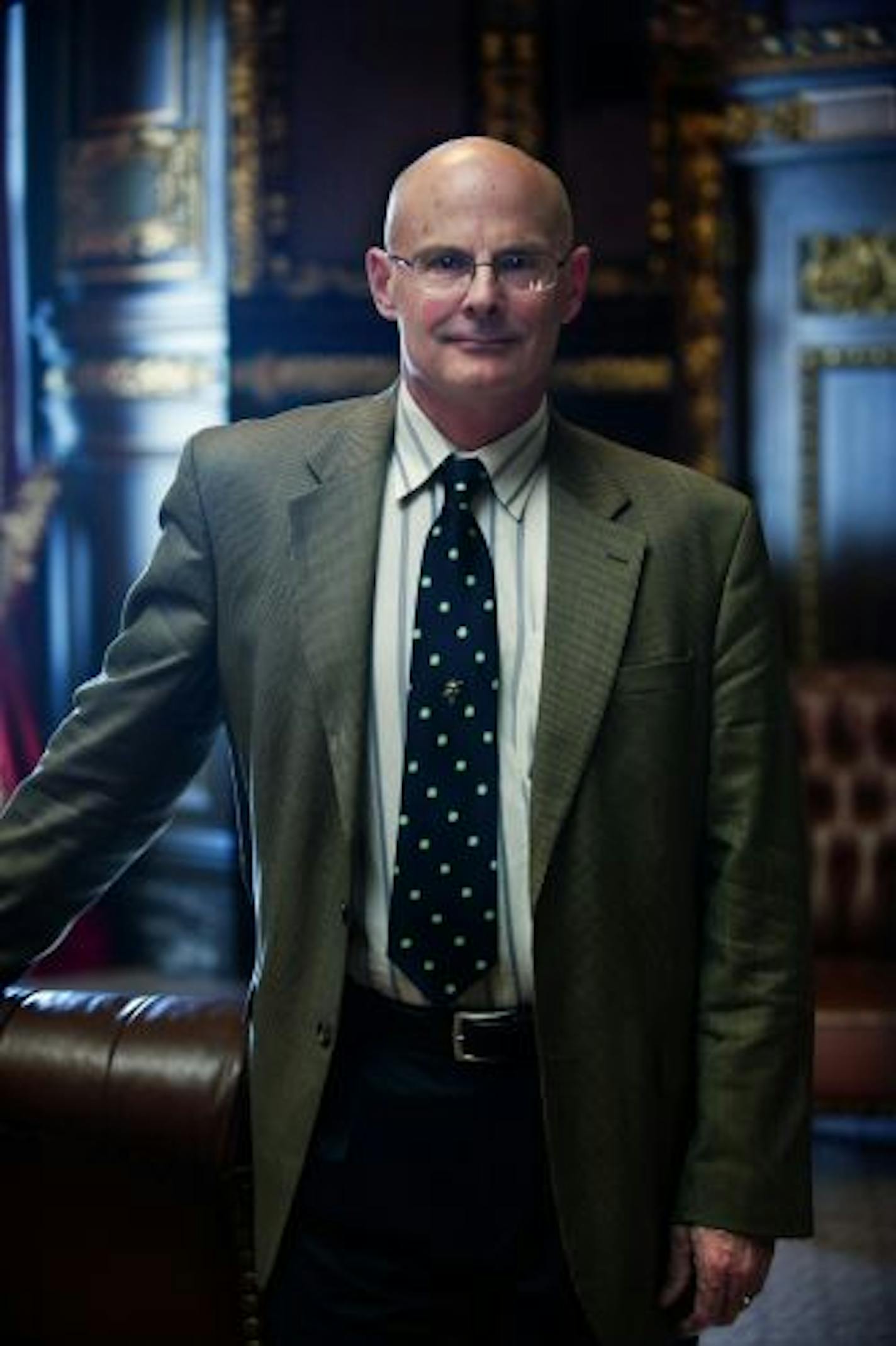 Newly appointed DNR Commissioner Tom Landwehr. Seen in the governors reception room.