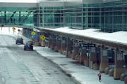 The departures area at MSP Terminal 2 was relatively quiet on Feb. 22, 2023 in St. Paul.
