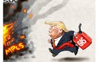 Sack cartoon: Trump's tweets