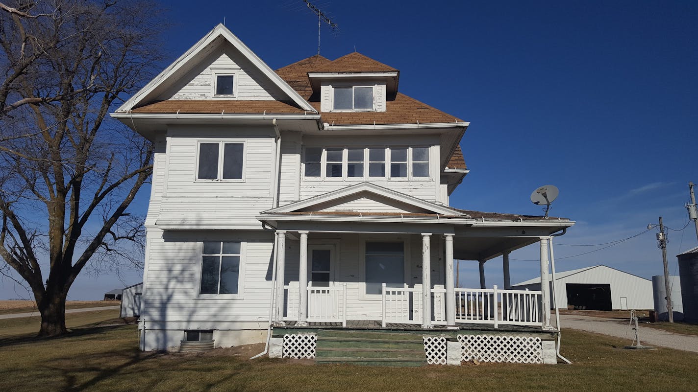 Jeff Dooley of Anoka answered a Craigslist ad for this free Iowa farmhouse. He will move it to his grandfather's Iowa farm.