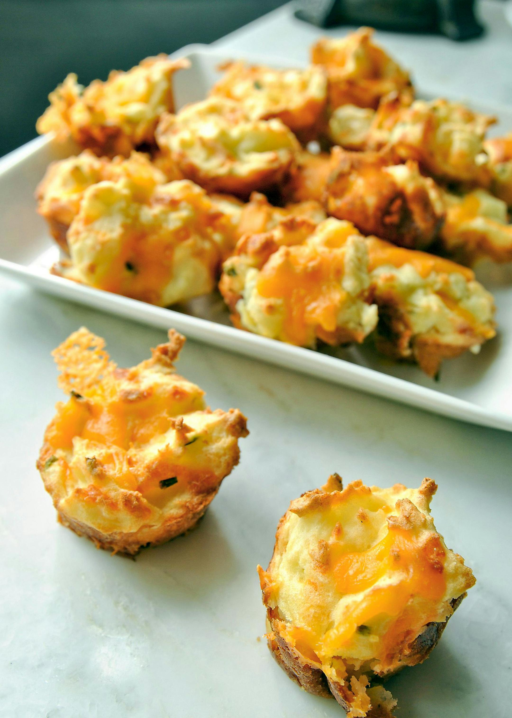 Cheesy Leftover Mashed Potato Muffins.