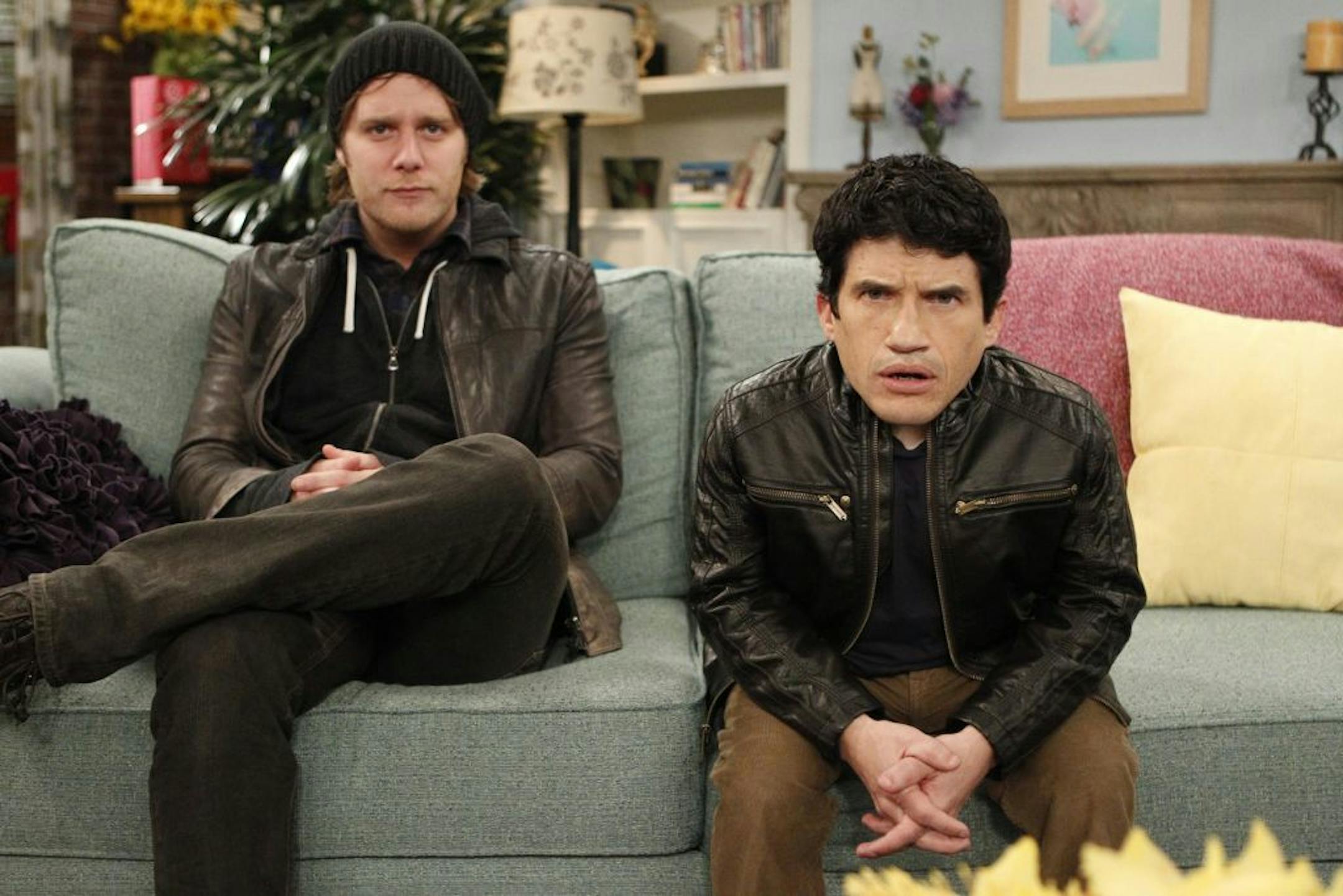 ARE YOU THERE, CHELSEA? -- "Gyno" Episode 110 -- Pictured: (l-r) Jake McDorman as Rick, Mark Povinelli as Todd -- Photo by: Jordin Althaus/NBC