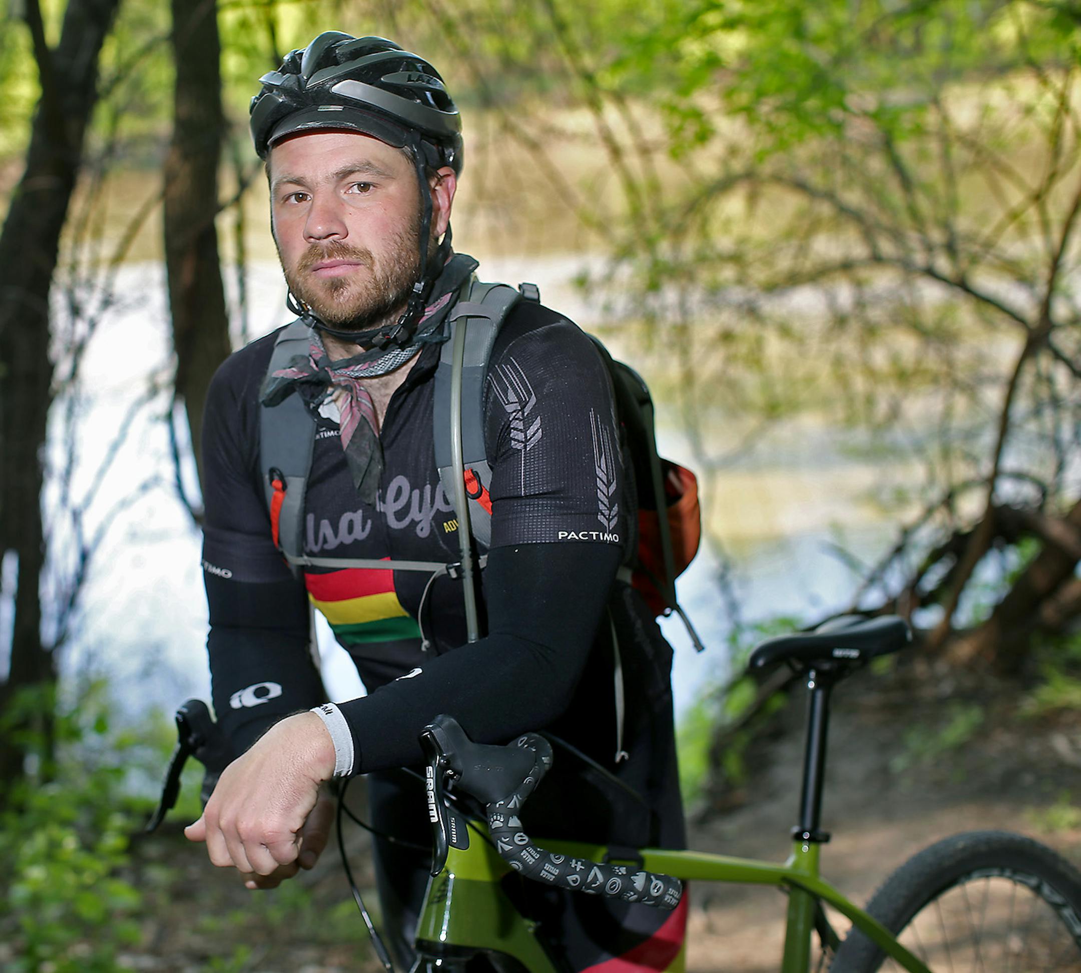 Ben Weaver, musician, activist and outdoorist, at the Bloomington Ferry pedestrian bridge, Thursday, May 5, 2016 in Bloomington, MN. ] (ELIZABETH FLORES/STAR TRIBUNE) ELIZABETH FLORES • eflores@startribune.com