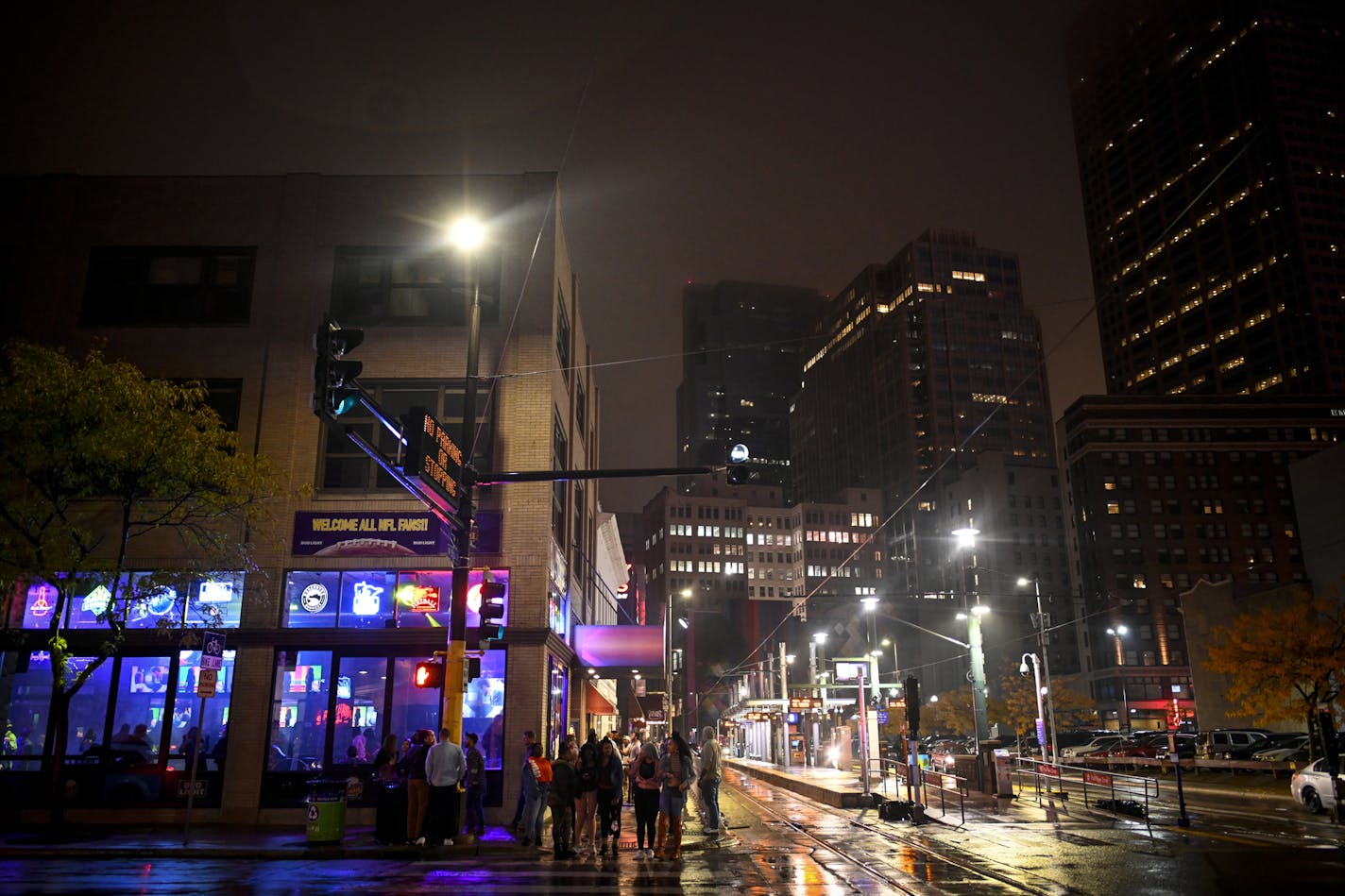 The scene around bar close in downtown Minneapolis early Saturday morning. ] Aaron Lavinsky &#xa5; aaron.lavinsky@startribune.com Steve Fletcher wants to make downtown fun again. The first-term Council Member has been implementing strategies for livening up downtown while keeping it safer, through things like late-night food trucks, opening up First Av and restricting contracts for problem promoters. He says it's already working. We photograph Fletcher as he makes his rounds around downtown afte