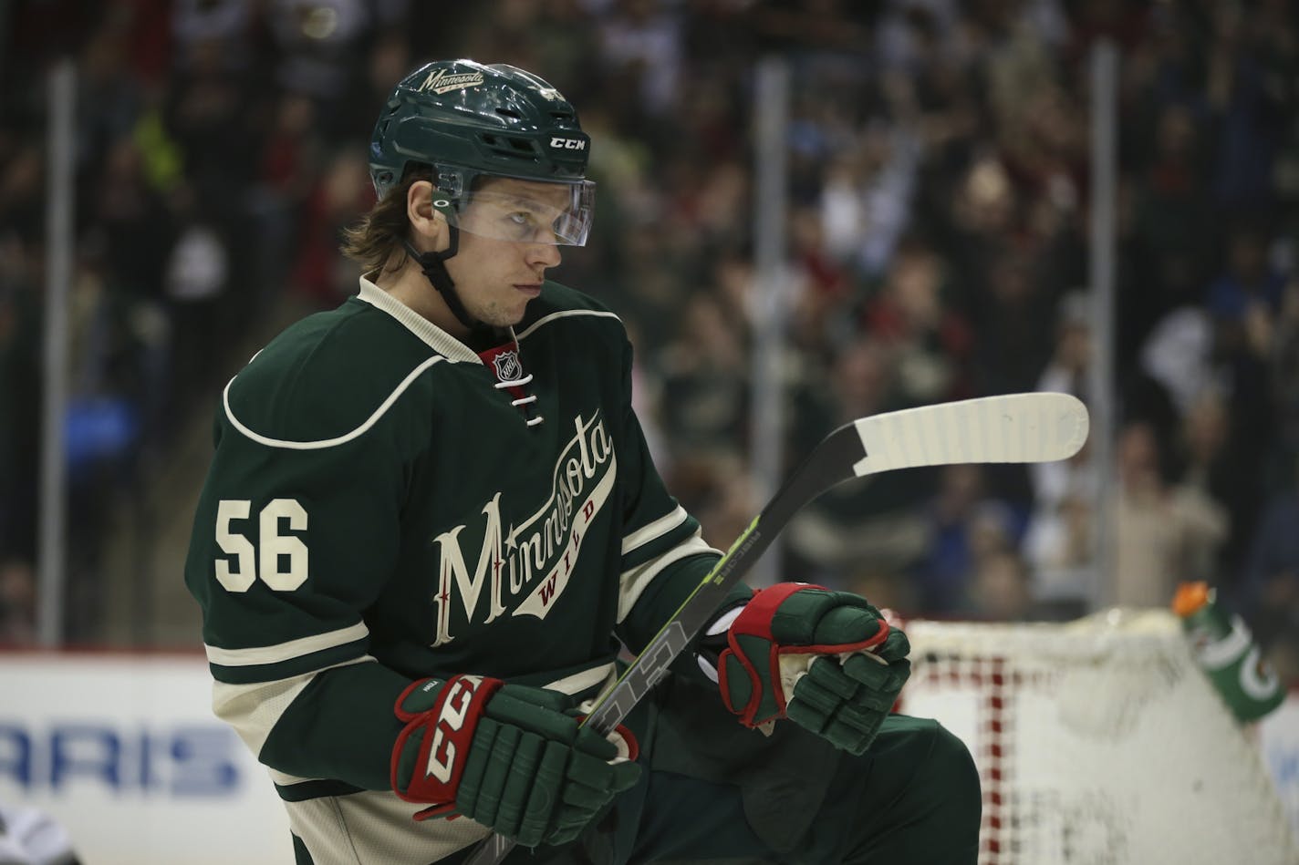 Wild left wing Erik Haula (56)