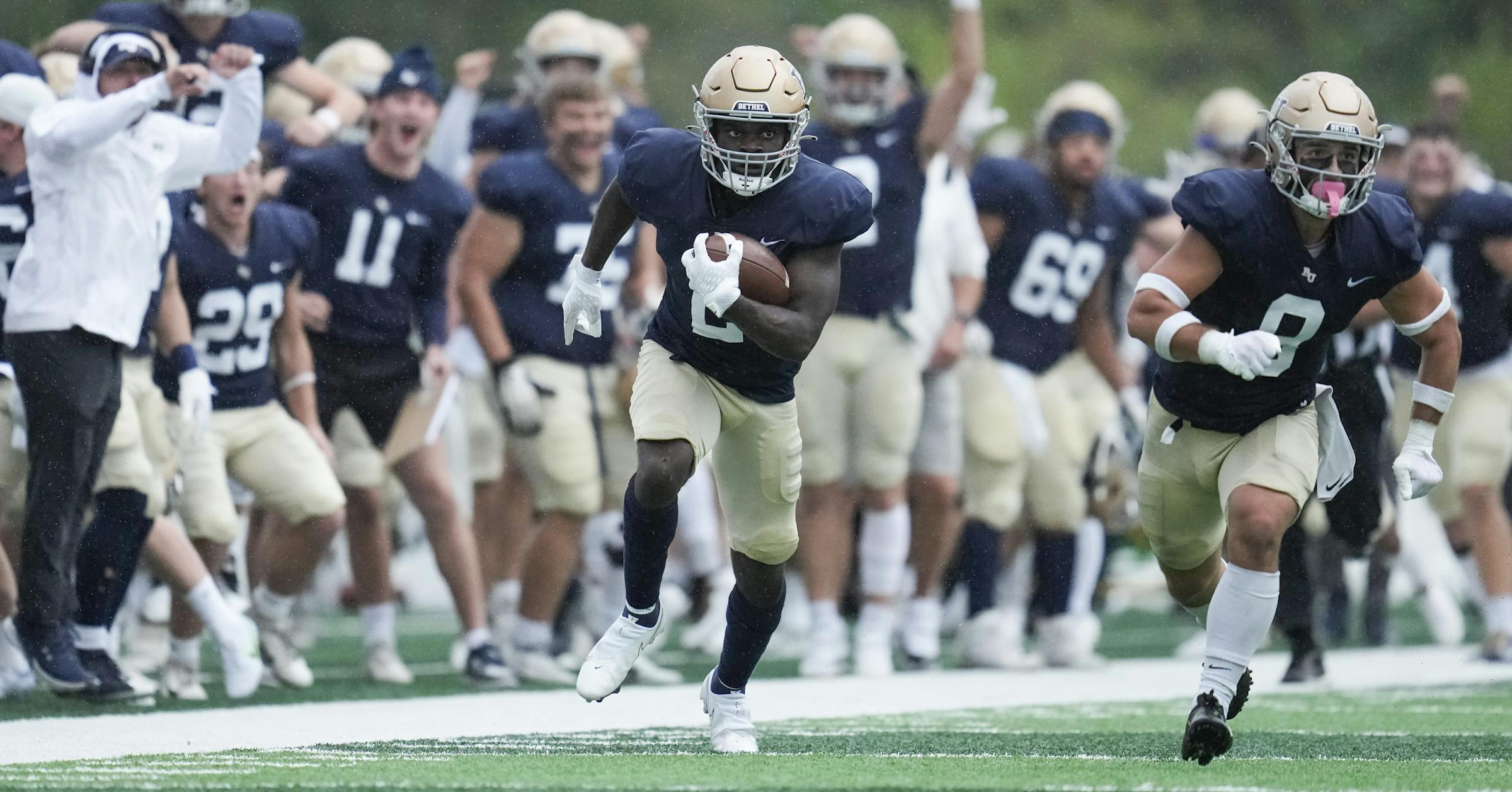 Playing football is plenty for Bethel quarterback Jaran Roste; beating ...