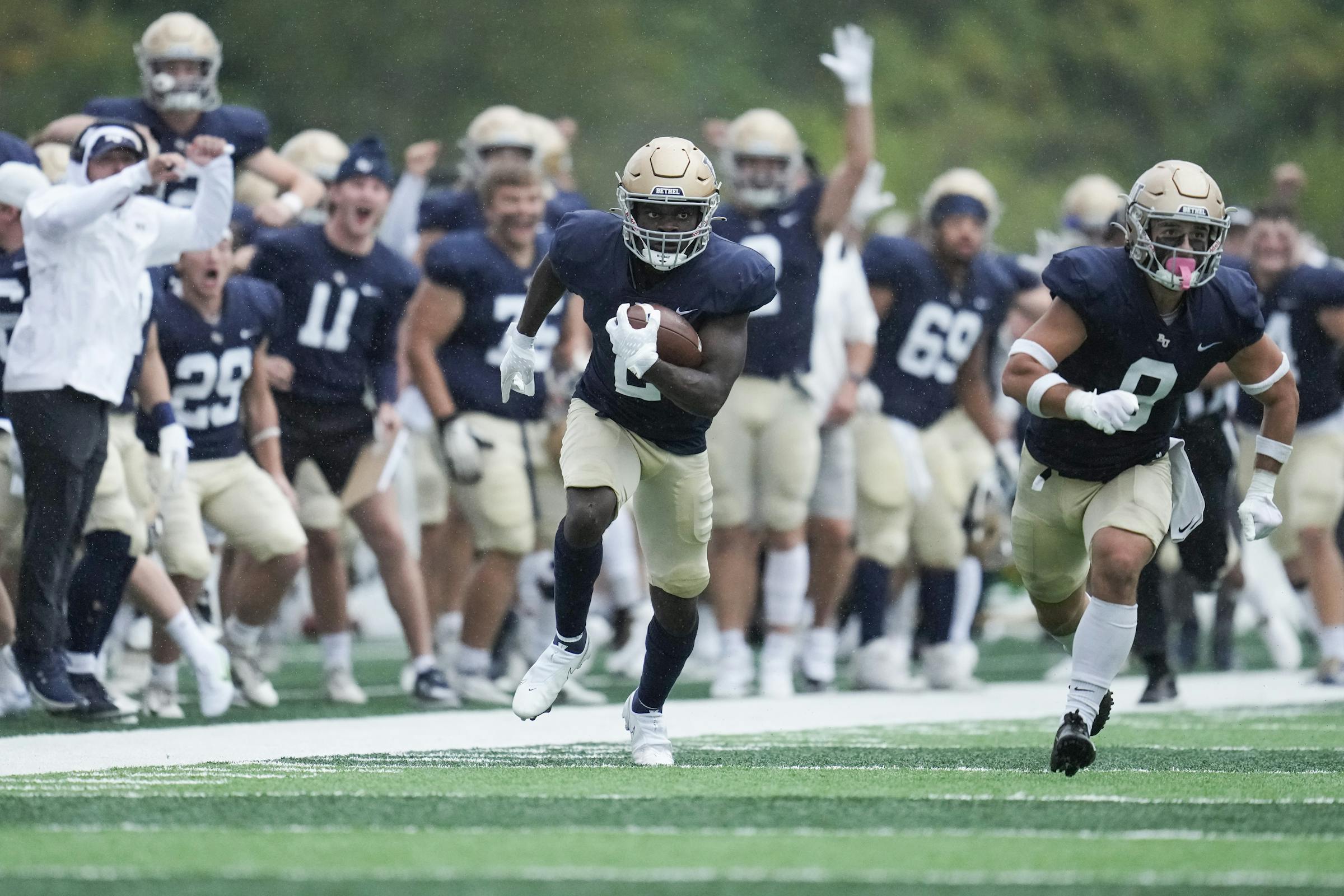 Playing football is plenty for Bethel quarterback Jaran Roste; beating ...