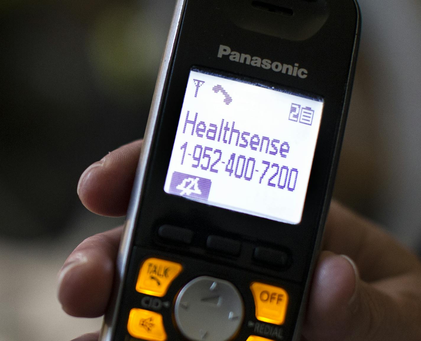 The Healthsense eNeighbor system makes calls to caretakers when motion is detected where patients live. Photographed at the Evans residence in St. Paul December 15, 2015. (Courtney Perry/Special to the Star Tribune)