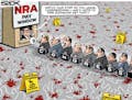 Sack cartoon: Guns