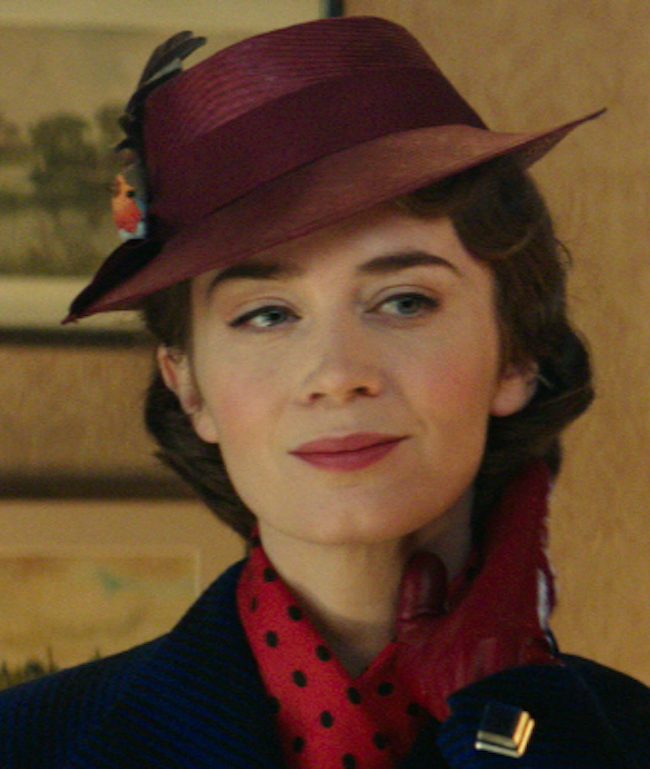 This image released by Disney shows Emily Blunt as Mary Poppins in "Mary Poppins Returns." (Disney via AP)
