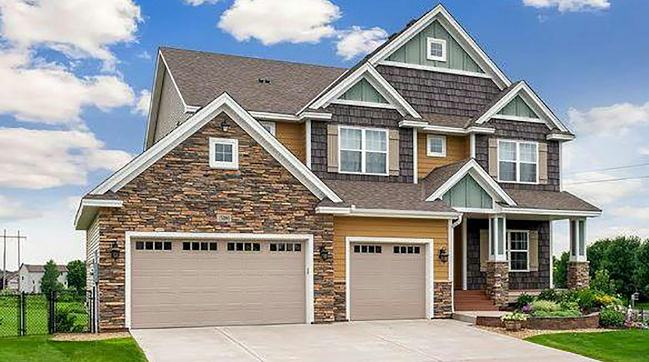 Andover
Built in 2013, this five-bedroom, five-bath house has 4,108 square feet and features four bedrooms on one level, two vaulted ceilings, fireplaces, hardwood floors, eat-in kitchen with granite countertops and stainless steel appliances, formal dining room, finished walkout basement, deck and patio. Listed by Bonnie Branton, Edina Realty, 612-590-7358.