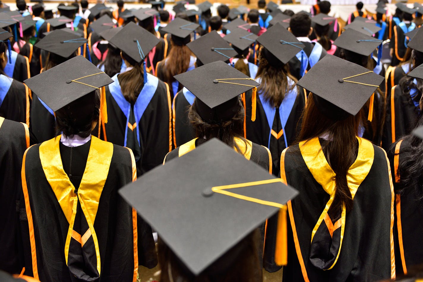 Graduation Ceremony ,Congratulated the graduates in University.