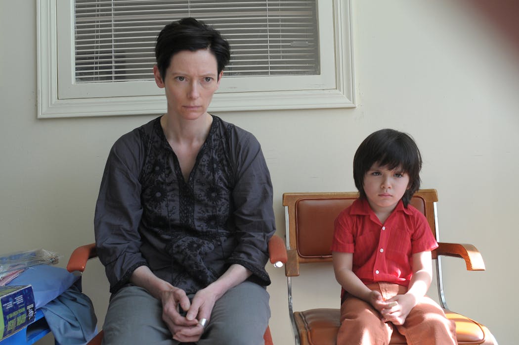 Tilda Swinton and Rock Duer in 'We Need to Talk About Kevin.'