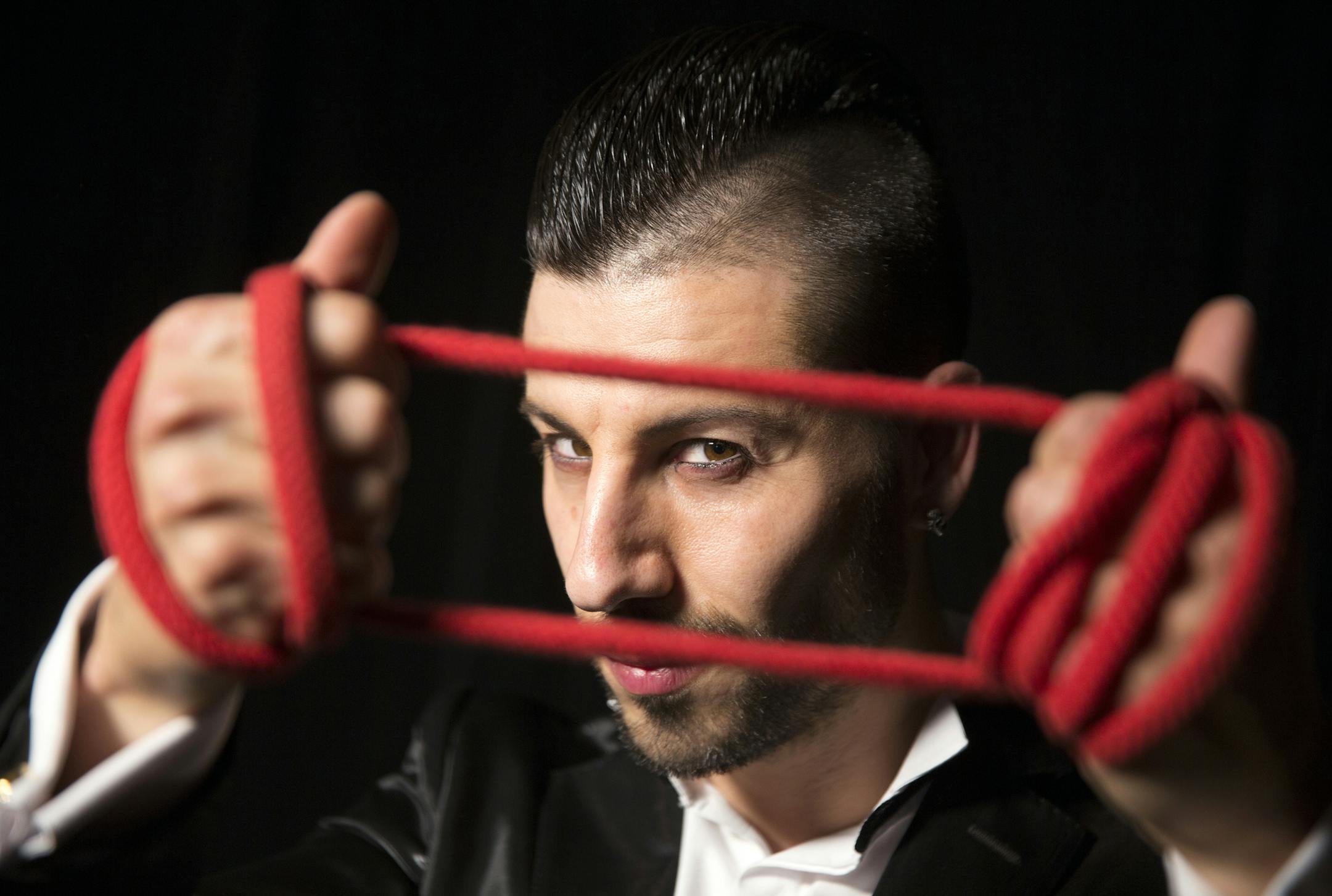 Andrew Basso is an Italian daredevil magician known as "The Escapologist" who fancies himself a latter-day Houdini. Basso will perform with other magicians in "The Illusionists ñ Witness the Impossible" at the Ordway Theater from March 24-29.