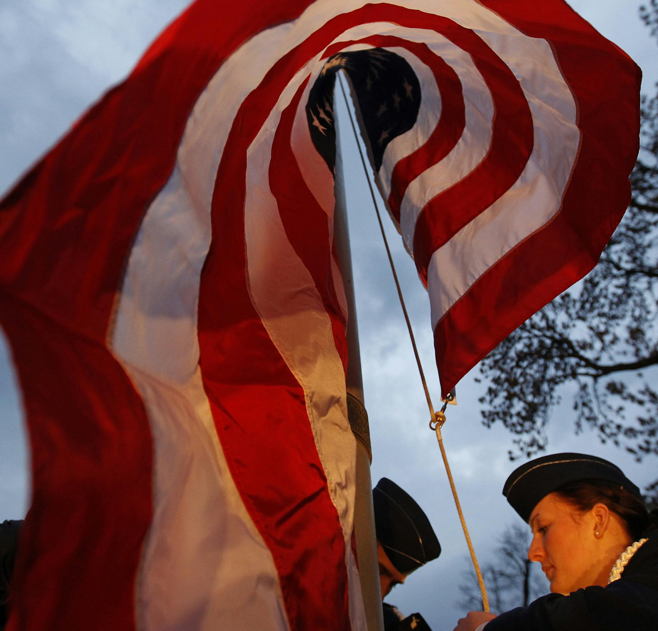 CARLOS GONZALEZ ‚Ä¢ cgonzalez@startribune.com¬† November 10, 2010 ‚Äì St. Paul, Minnesota - St. Thomas - An annual 24-hour vigil will begin late Wednesday afternoon, Nov. 10, at the University of St. Thomas to honor Veterans Day and Americans who are, or were, prisoners of war or missing in action. ] ROTC Cadets placed a new flag on the flagpole at the University of St. Thomas on Wednesday evening. An annual 24-hour vigil began late Wednesday afterno