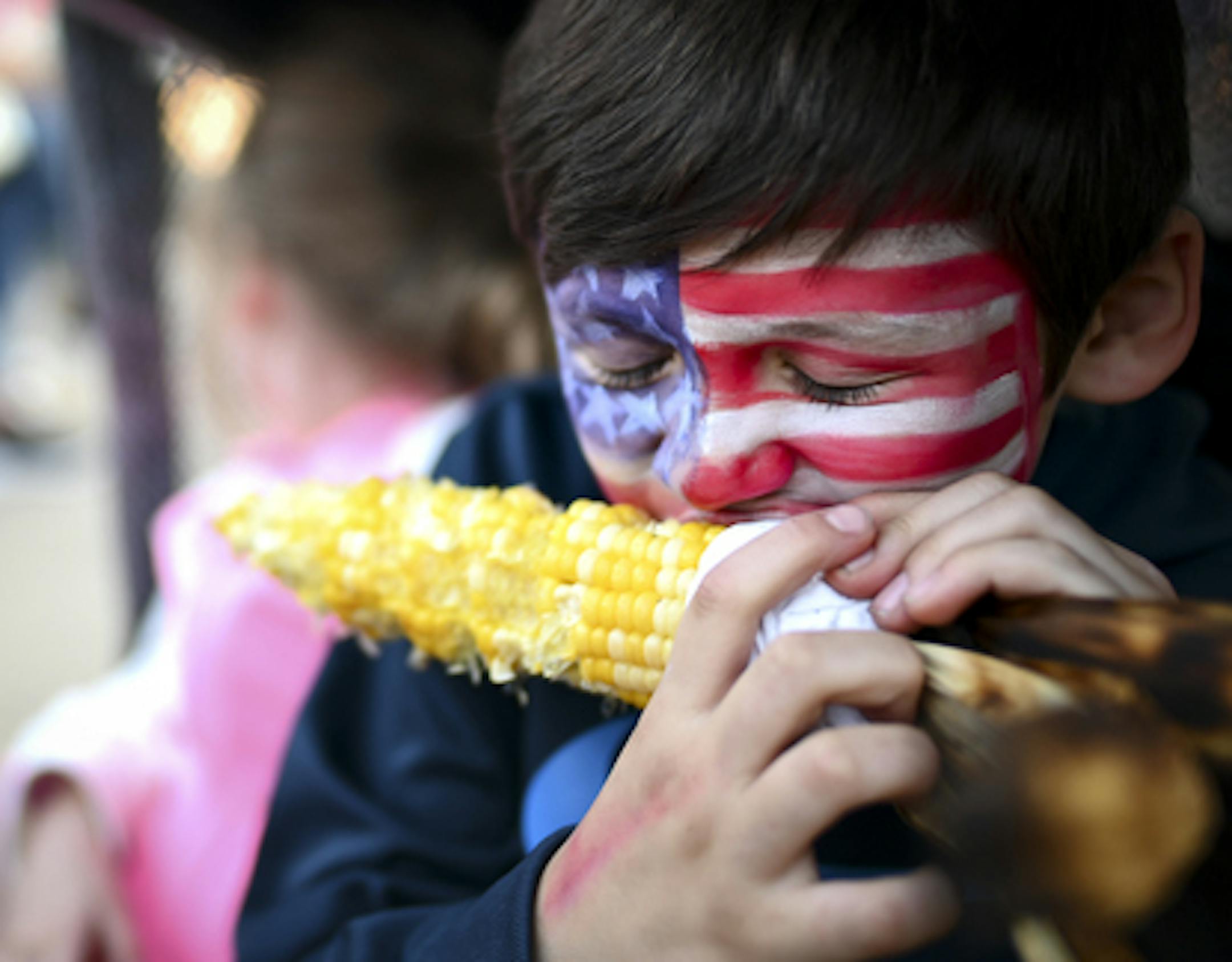 Satisfaction washed over the face of 11-year old Raymon Busch, of Zimmerman, as he bit into an ear of roasted corn while visiting the state fair with his family Friday evening. ] Aaron Lavinsky &#x2022; aaron.lavinsky@startribune.com Emotions at the Minnesota State Fair photographed Friday, Aug. 23, 2019 at the fairgrounds in Falcon Heights, Minn.
