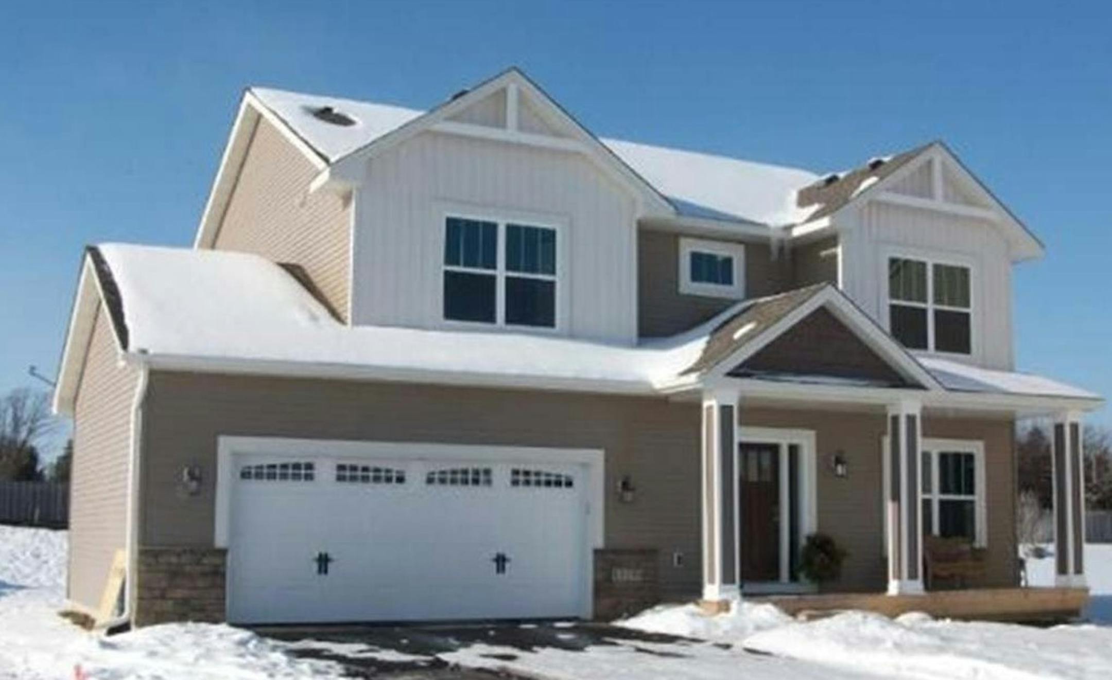 ...Rosemount
Built in 2013, this four-bedroom, three-bath house has 2,292 finished square feet and features four bedrooms on one level, hardwood floors, fireplace with built-ins, Silestone countertops, second floor laundry and full basement in a new development with a community playground and pool. Listed by Rodd Olsen, Re/Max Advantage Plus, 612-840-7724.